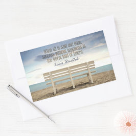 Pegatina Rectangular Cita Inspiradora "Éxito sin felicidad"