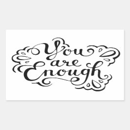 Pegatina Rectangular Cita Inspiradora simple