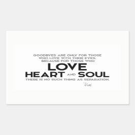 Pegatina Rectangular CITA: Rumi: Adiós, separación