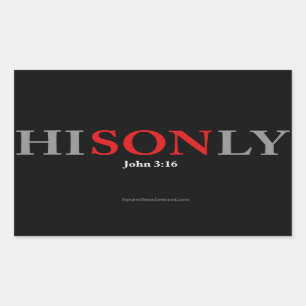 Pegatina Rectangular Citas cristianas