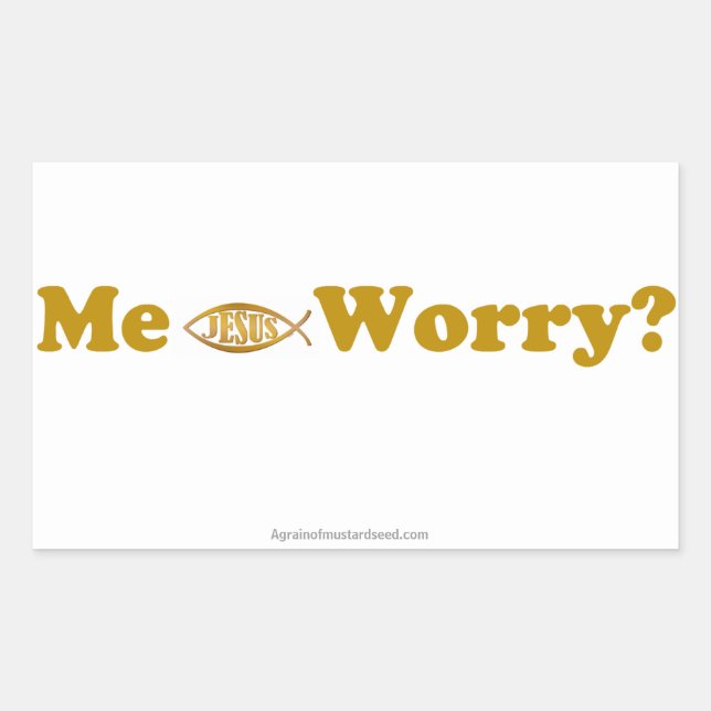 Pegatina Rectangular Citas cristianas (Anverso)