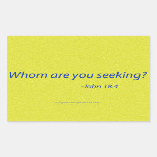 Pegatina Rectangular Citas de la Biblia