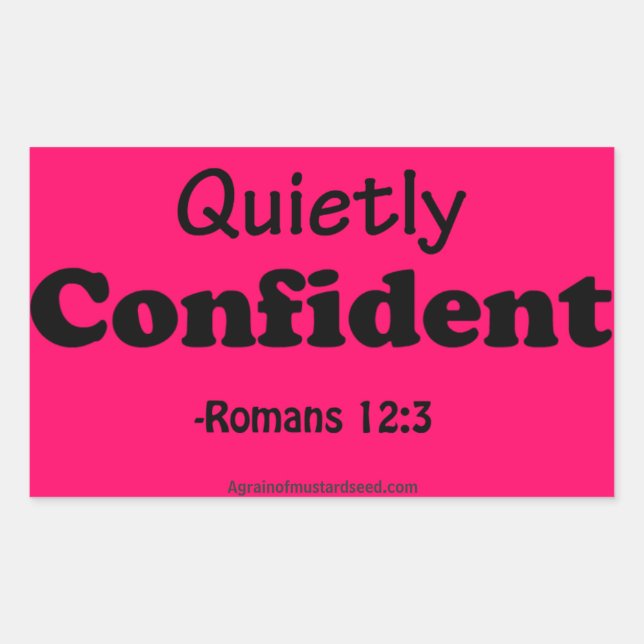 Pegatina Rectangular Citas religiosas (Anverso)