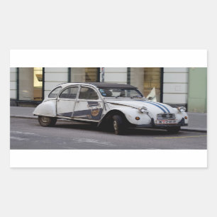 Pegatina Rectangular Citroën 2 CV deux chevaux