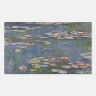 Pegatina Rectangular Claude Monet - Lilis de agua