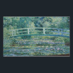 Pegatina Rectangular Claude Monet - Nieves por el agua y puente japonés<br><div class="desc">Water Lilies y el Puente Japonés por Claude Monet, 1899. Claude Monet fue fundador de la pintura impresionista francesa, y el profesional más consistente y prolífico de la filosofía del movimiento de expresar las propias percepciones antes que la naturaleza, especialmente cuando se aplicaba a la pintura de paisaje al aire...</div>