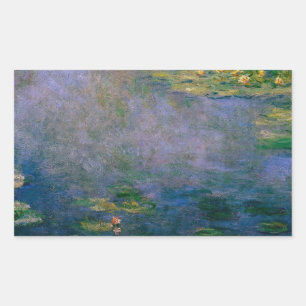 Pegatina Rectangular Claude Monet - Water Lilies