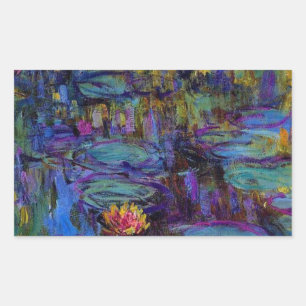 Pegatina Rectangular Claude Monet Water Lillies 1917