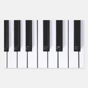 Pegatina Rectangular Claves de piano