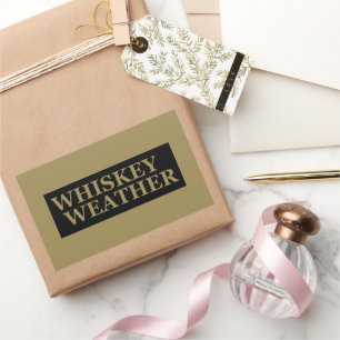 Pegatina Rectangular clima de whisky