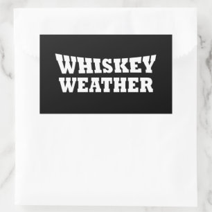 Pegatina Rectangular clima de whisky
