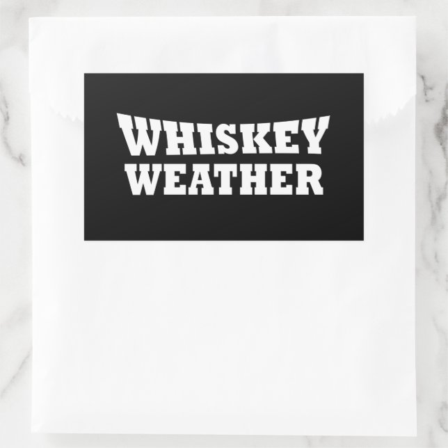 Pegatina Rectangular clima de whisky (Bolso)