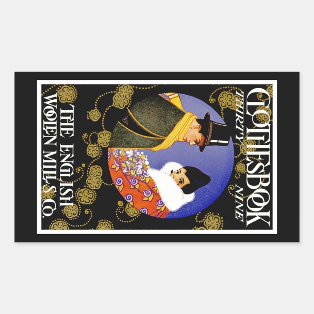 Pegatina Rectangular Clothesbook (Anverso)