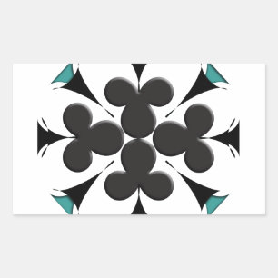 Pegatina Rectangular Clubes