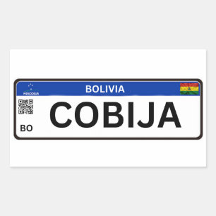 Pegatina Rectangular Cobija Mercosur