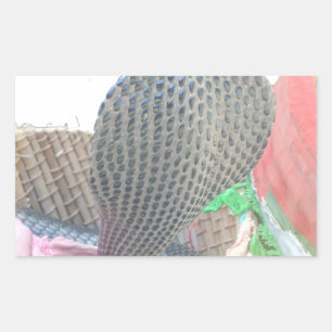 Pegatina Rectangular Cobra en la edición impresa de Basket Art