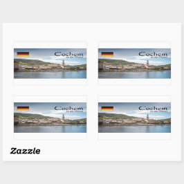 Pegatina Rectangular Cochem Alemania