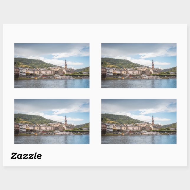 Pegatina Rectangular Cochem an der Mosel (Hoja)