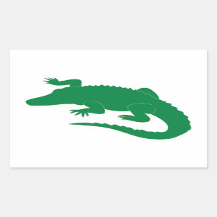Pegatina Rectangular Cocodile Alligator Gator Reptile