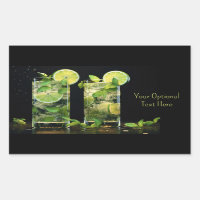 Cócteles de Mojito de texto personalizado