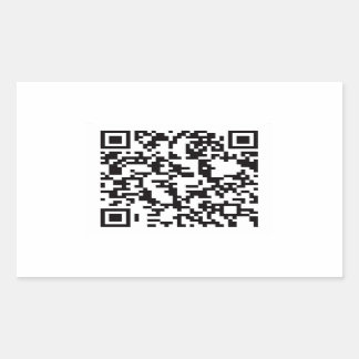Pegatina Rectangular Código de barra QR escaneado