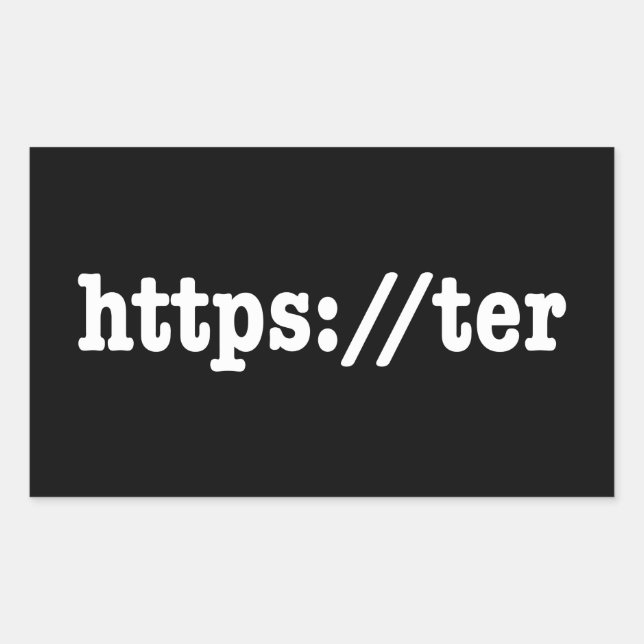 Pegatina Rectangular código https://ter (Anverso)