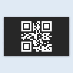 Pegatina Rectangular Código QR creado al instante (introduciendo su URL