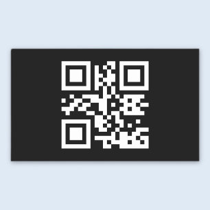 Pegatina Rectangular Código QR creado instantáneamente (al ingresar su