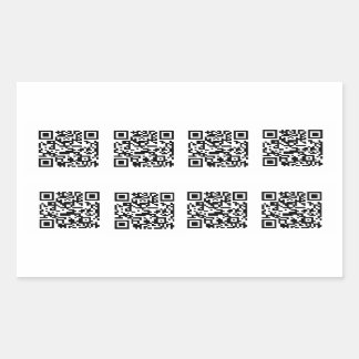 Pegatina Rectangular Código QR de TSA