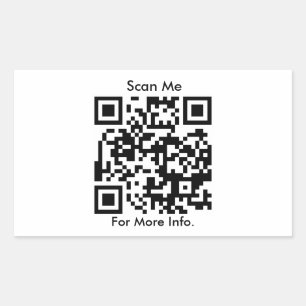 Pegatina Rectangular Código QR personalizado