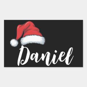 Pegatina Rectangular Coincidencia de la familia Navidad Xmas Nombre per