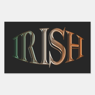 Pegatina Rectangular Colección de la bandera irlandesa CELTIC CLASSICS