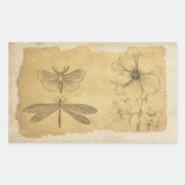 Pegatina Rectangular Collage Scrapbook