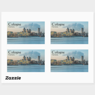 Pegatina Rectangular Cologne Germany