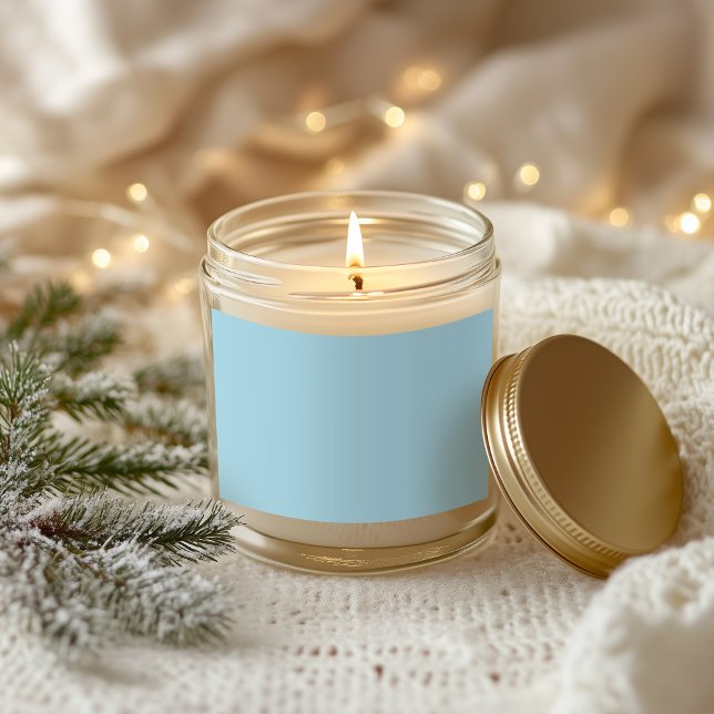 Pegatina Rectangular Color claro azul (Solid Color Light Blue Rectangular Sticker)