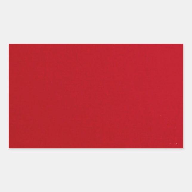 Pegatina Rectangular Color rojo claro (Anverso)