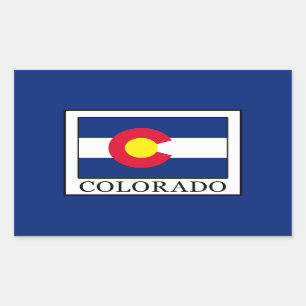Pegatina Rectangular Colorado
