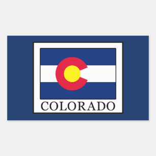 Pegatina Rectangular Colorado