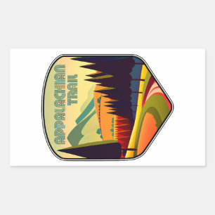 Pegatina Rectangular Colores Appalachian Trail