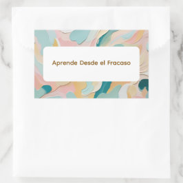 Pegatina Rectangular Colores Arte 5-1-1