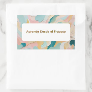 Pegatina Rectangular Colores Arte 5-1-1