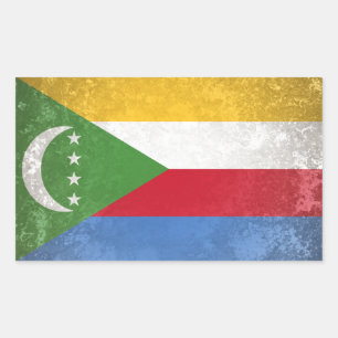 Pegatina Rectangular Comoras