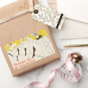 Pegatina Rectangular Compañía de Mademoiselle Eglantine, Toulouse Lautr