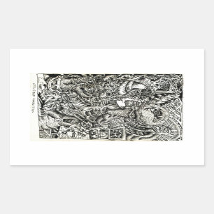 Pegatina Rectangular Competencia unilateral, de Brian Benson