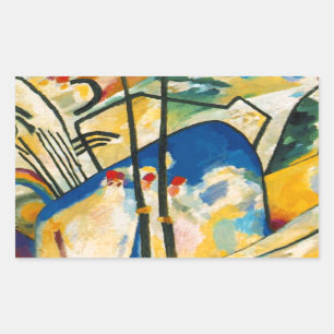Pegatina Rectangular Composición IV de Kandinsky
