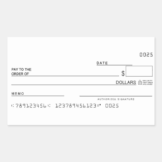 Pegatina Rectangular Comprobar los objetivos del Manifiesto de Dinero P (Anverso)