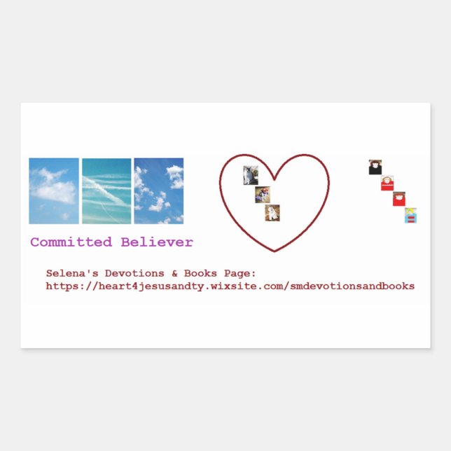 Pegatina Rectangular Comprometido con (Anverso)