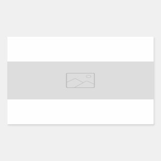 Pegatina rectangular con la imagen