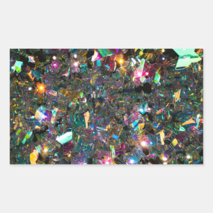 Pegatina Rectangular Confetti Fiesta