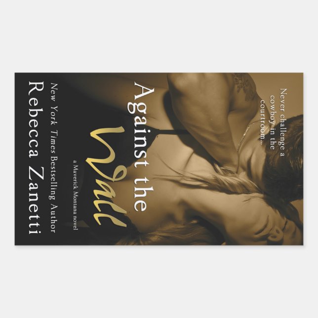 Pegatina Rectangular Contra el Muro por Rebecca Zanetti (Anverso)